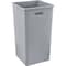 Global Industrial Square Plastic Garbage Can, 50 Gallon, Gray 641440GY - alternate 1
